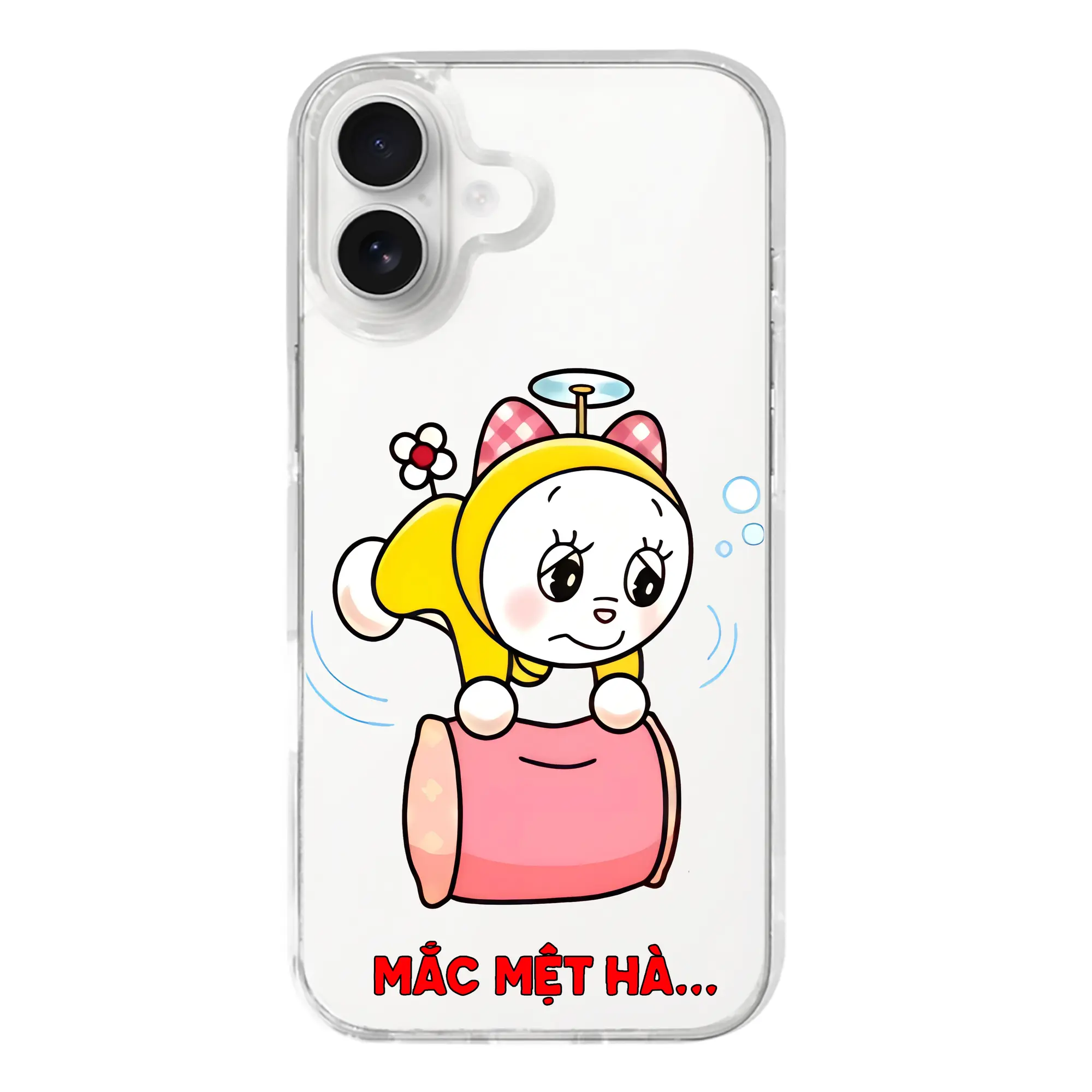 ドラえもん グッズ ドラミ - iPhone 17シリーズ 透明スマホケース – 薄型・耐衝撃・精密フィット保護カバー